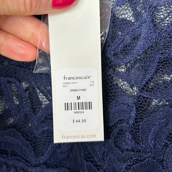 NWT Miami Blue Dress Size M Lace - Picture 5 of 9